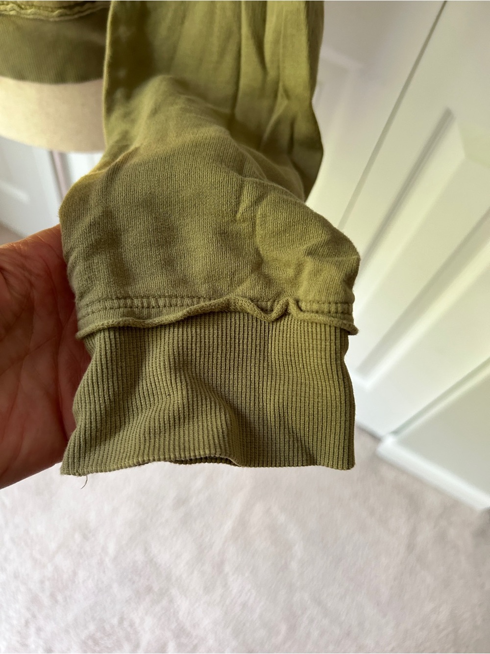 Urban Outfitters Olive Green Zip-Up Hoodie with Floral Print - Picture 5 of 7